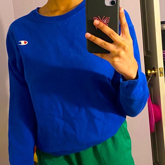 Blue champion sweater